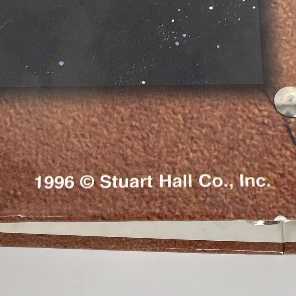 90s Stuart Hall tiger conservation 3 ring binder 1990s vintage